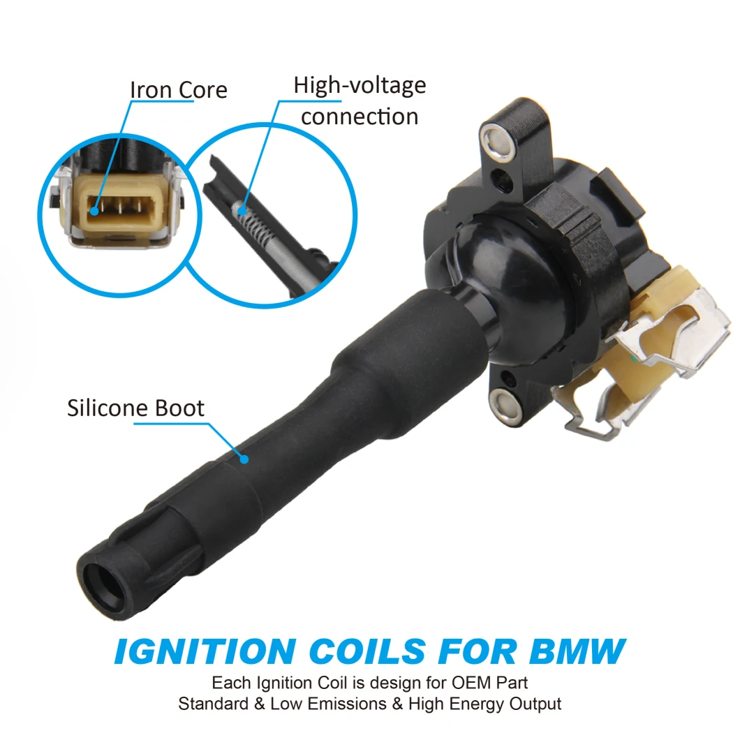 OE B321X6, UF300, UF354, 12 13 1 748 018; 12 13 1 703 228 Ignition Coil for BMW 325I 323I 2.5L 740il X5 540I 4.4L 330I 530I UF300